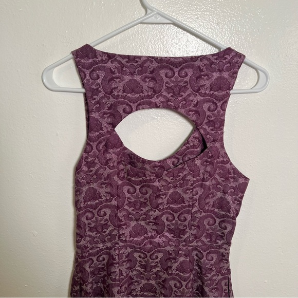 Jack. Sleeveless Dress Purple Sparkle Floral 4 - Picture 8 of 11